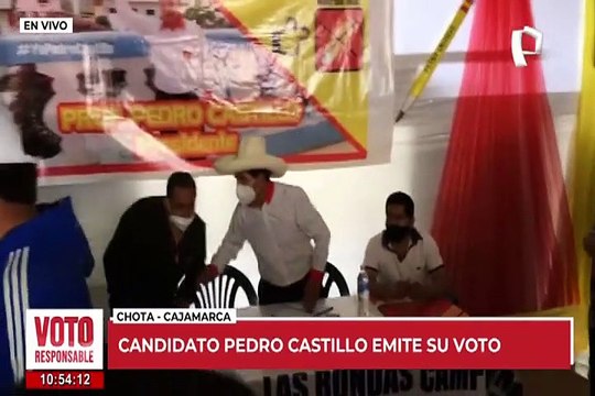 Así se desarrolla el desayuno electoral de Pedro Castillo en Cajamarca