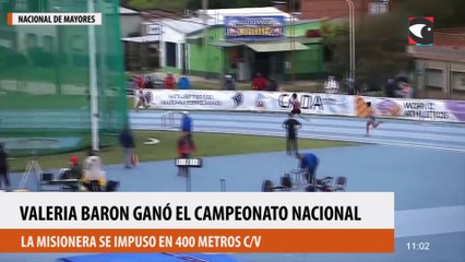 Valeria Baron ganó el Campeonato Nacional