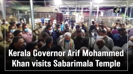 Kerala Governor Arif Mohammed Khan visits Sabarimala Temple