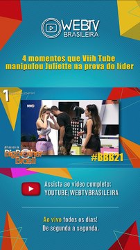 BBB21: 4 MOMENTOS QUE VIIH TUBE MANIPULOU JULIETTE NA PROVA DO LÍDER!