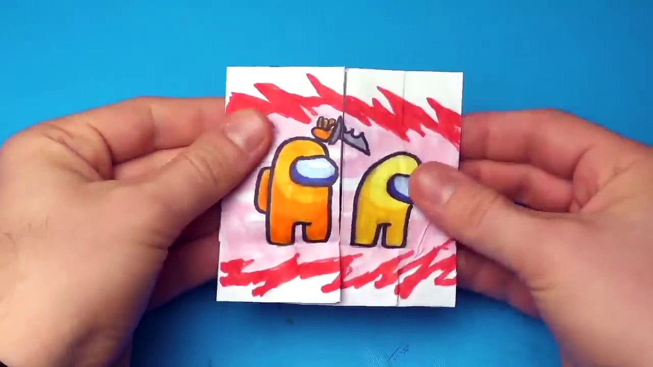 4 Among Us Transformations Arts & Paper Crafts Tutorial - video Dailymotion