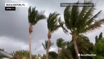 Powerful winds strike Florida as thunderstorms head southeast