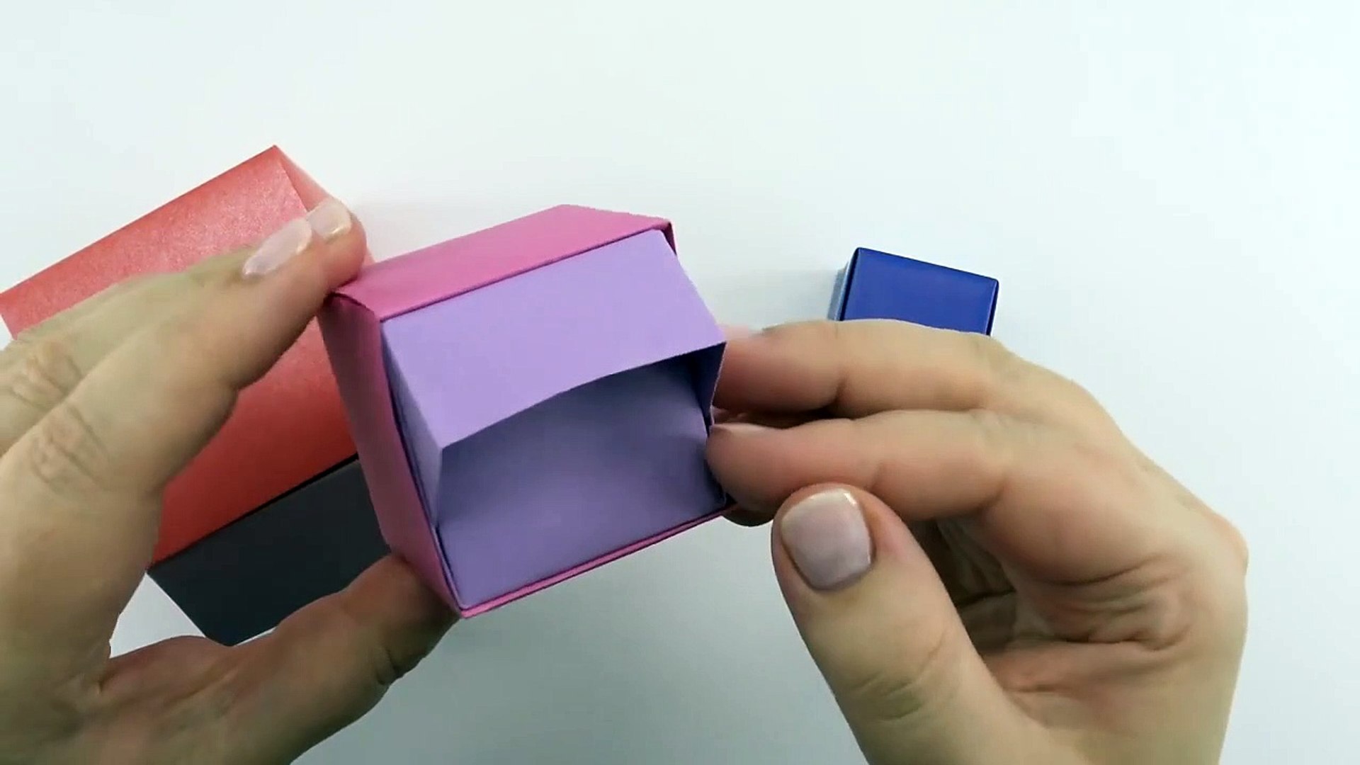4 DIY PAPER CHEST OF DRAWERS / Paper Craft / Easy Origami Storage Box DIY  /Desk Organizer Drawer 