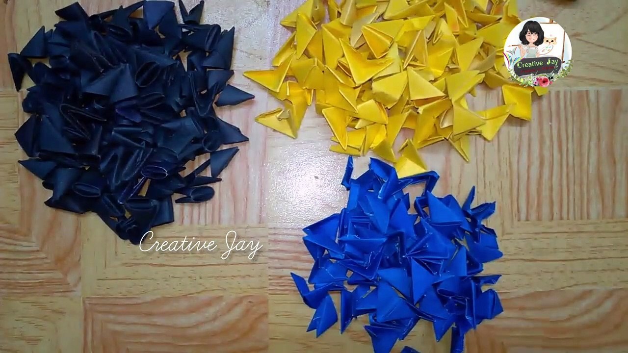 Diy 3D Paper Art|3D Origami|Paper Craft|Creative Jay|Easy Crafts|Origami| Modular Origami| Tutorials
