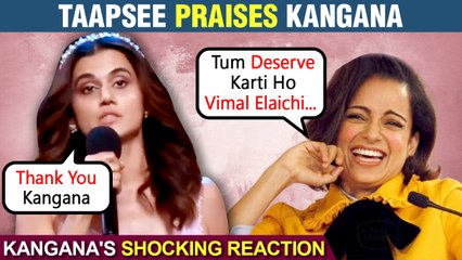 Kangana Congratulates Taapsee For Winning Filmfare 2021 Best Actress Award For Thappad
