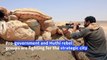 Yemen pro-government and Huthi rebels fight at Marib frontlines