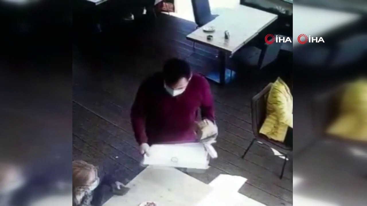 Şişli'de restoranda hırsızlık anları kamerada