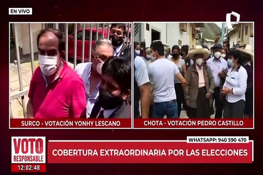 Lescano realizó su deber cívico y dijo que esperará los resultados en familia