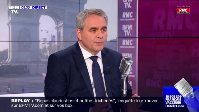 Xavier Bertrand indique que le taux d'incidence baisse dans les Hauts-de-France