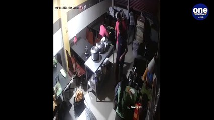 கோவை ஓட்டலில் புகுந்து சாப்பிட்டுக் கொண்டிருந்தவர்களை லத்தியால் தாக்கிய எஸ்ஐ - வீடியோ