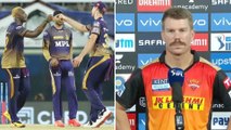 #IPL2021: David Warner Silly Reason After Match Loss | SRH VS KKR | Oneindia Telugu