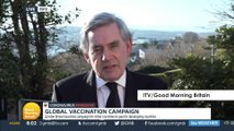 Gordon Brown launches global vaccination campaign - where UK pays 60% of cost