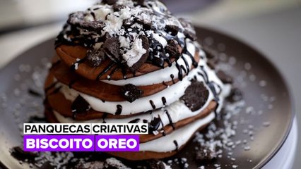 Panquecas criativas: Chocolate Oreo