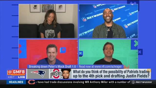 Good Morning Football | Deangelo Hall Heated Debate Peter Schrager: Nfl Mock Draft 1.0