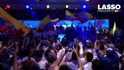 Lasso se impone a Arauz en un "día histórico" en Ecuador