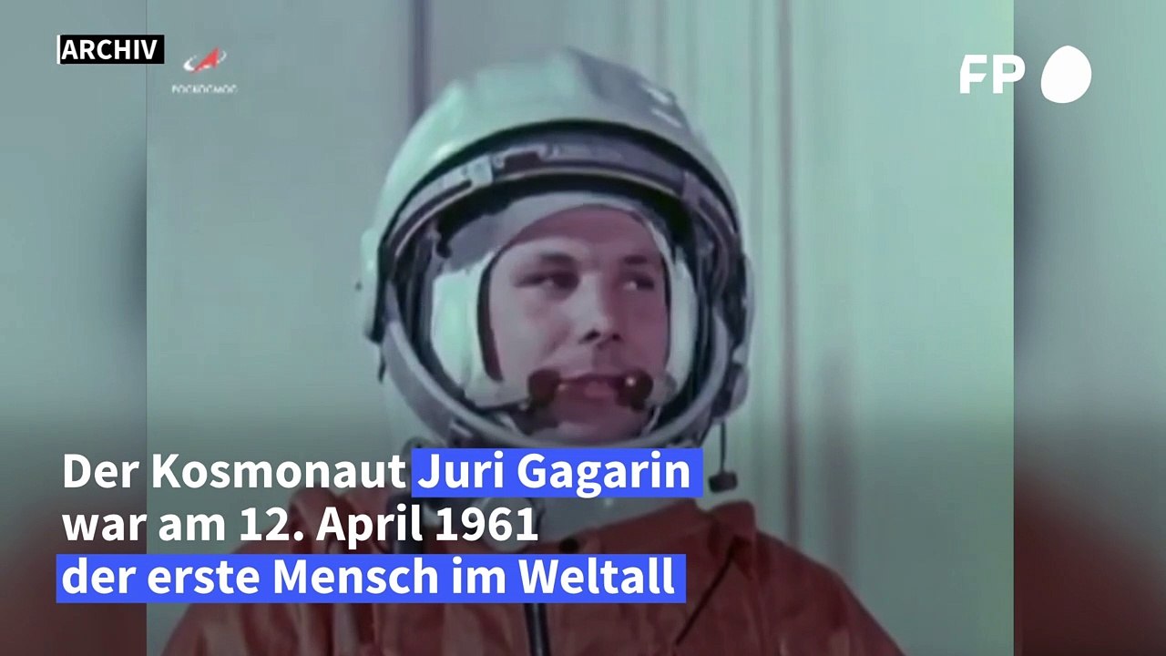 Lasershow in Sankt Petersburg erinnert an Gagarin