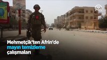 Mehmetçik Afrin'de mayınları temizliyor