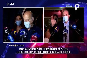 De Soto tras el flash electoral: "Prefiero pronunciarme cuando salgan los resultados de la ONPE"