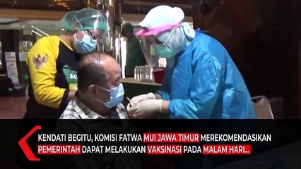 MUI Jatim Perbolehkan Vaksinasi dan Tes Swab Saat Puasa