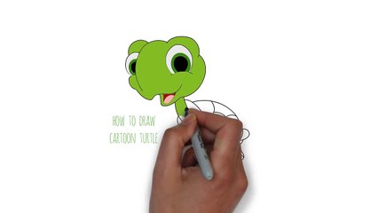 How To Draw A Cartoon Turtle - Cartooning For Kids