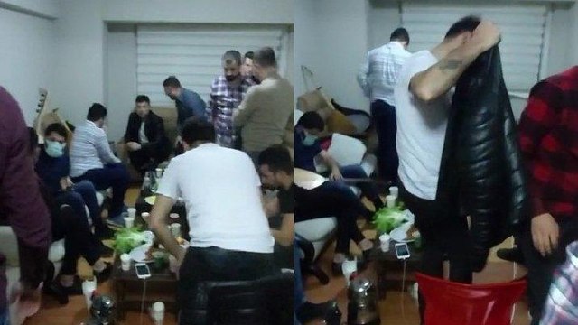 Canlı yayındaki sıra gecesine polis baskını