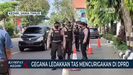 Tim Gegana Ledakkan Tas Mencurigakan Di DPRD Kota Kediri
