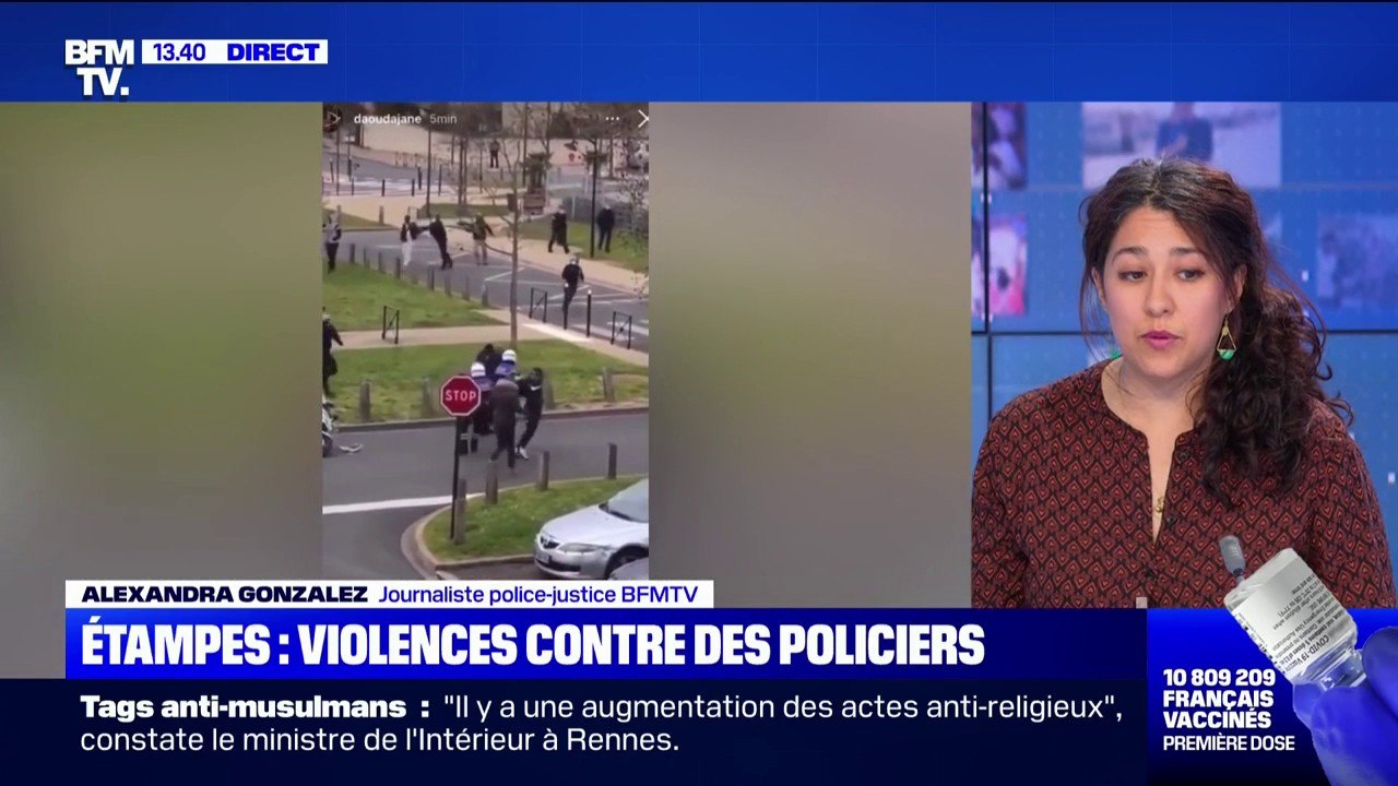 Étampes: des policiers pris à partis par plus d'une centaine de jeunes