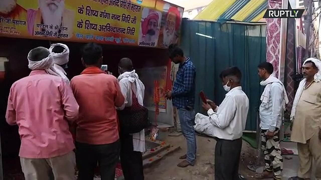 India: Devotees line up to meet 'world’s smallest saint' at Kumbh Mela religious festival