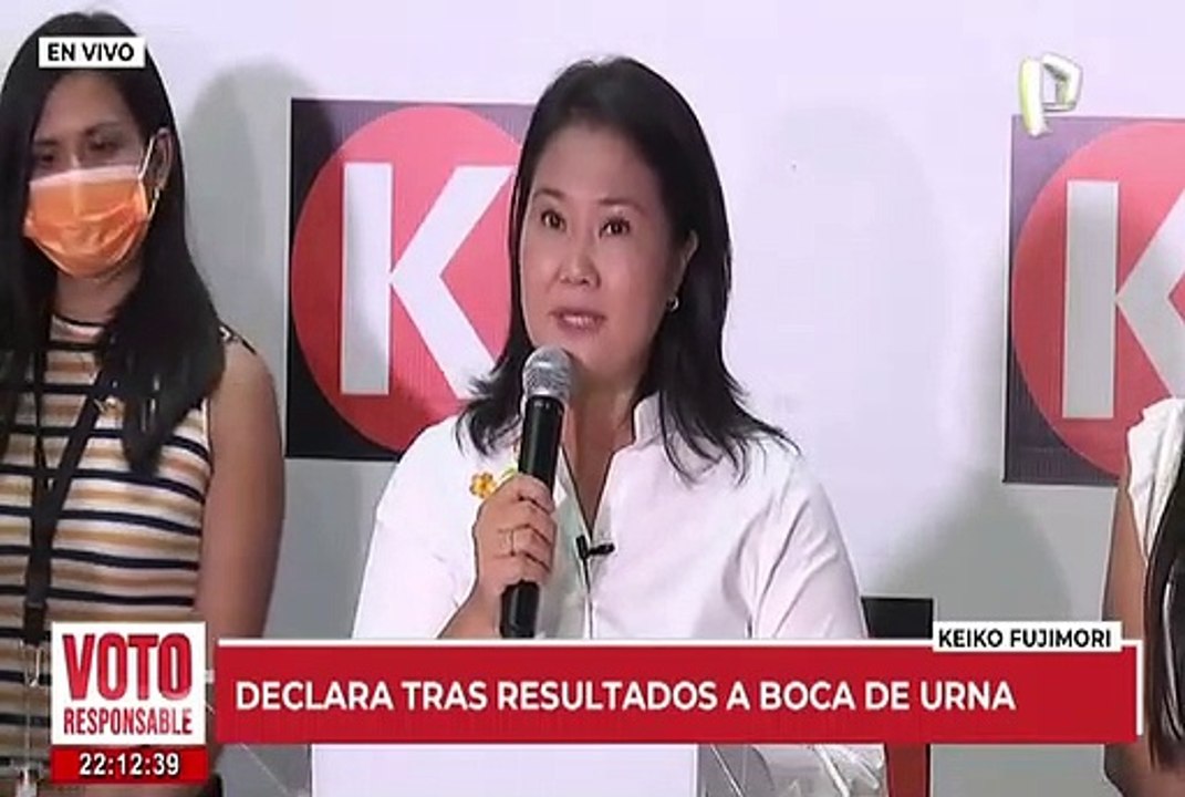 Keiko Fujimori: "Yo no se quien pasará a segunda vuelta, esperamos ser nosotros"