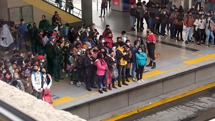Las aglomeraciones se tomaron Transmilenio a pesar de la cuarentena