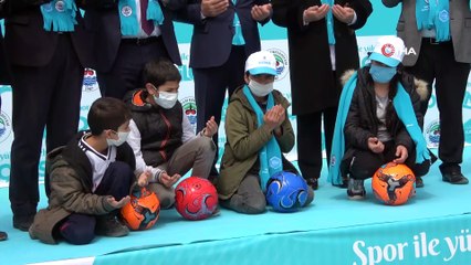 Metruk bina 5 yıldızlı spor tesisine dönüştürüldü