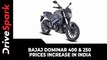 Bajaj Dominar 400 & 250 Prices Increased For The Second Time This Year | New Price List!