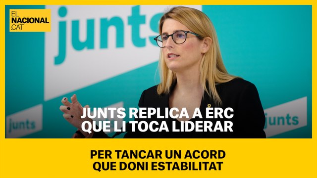 Junts replica a ERC que li toca liderar per tancar un acord que doni estabilitat