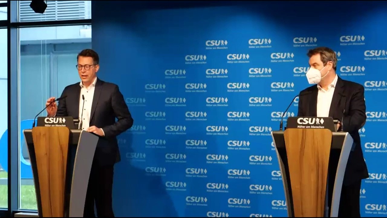 CSU-Präsidium einstimmig für Söder als Kanzlerkandidat