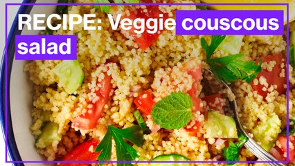 Follow-along easy veggie couscous recipe