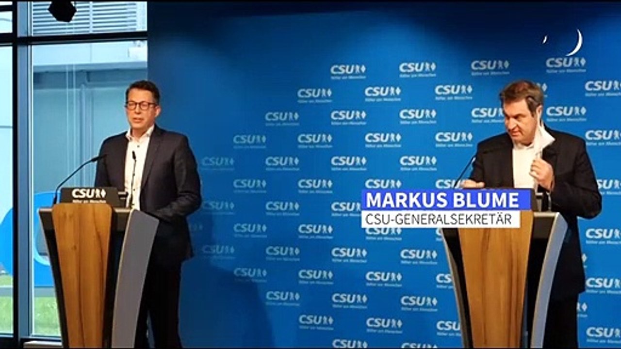 CSU-Präsidium einstimmig für Söder als Kanzlerkandidat