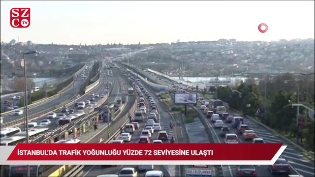 İstanbul’da trafik yoğunluğu yüzde 72 seviyesine ulaştı