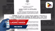 #LagingHanda | Kautusan na magbibigay ng one-time cash assistance sa employees' compensation pensioners, nilagdaan na ni Pangulong Duterte