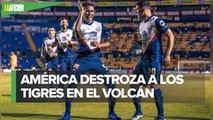 América 'baila' a Tigres en _El Volcán_ en el regreso de la afición