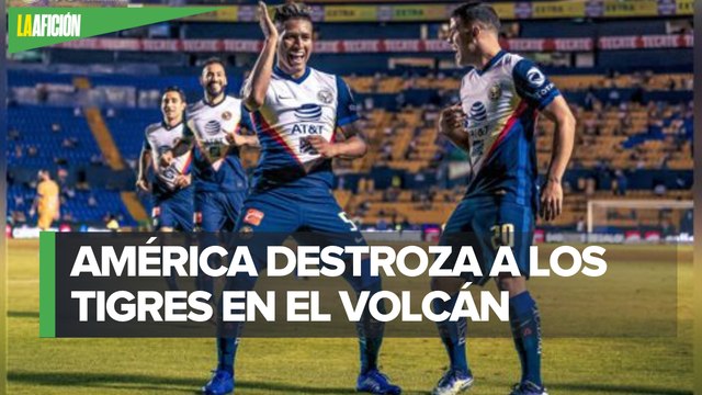 América 'baila' a Tigres en _El Volcán_ en el regreso de la afición