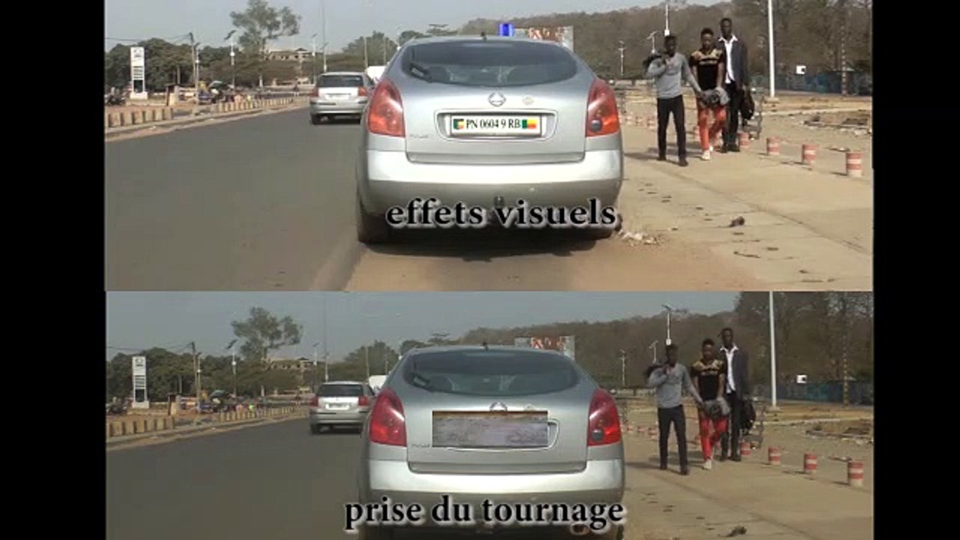 ⁣VFX breakdown fait au Bénin