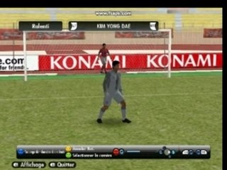 Bug PES 2008 un coreen reste coincé dans le filet