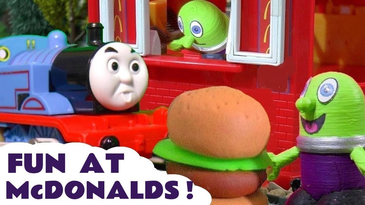 McDonalds Stories with the Funny Funlings Thomas and Friends and Disney Cars Lightning McQueen with a Halloween Pranks for Kids theme in these Family Friendly Full Episode English Videos for Kids from Toy Trains 4U