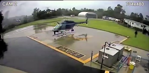 Korkunç helikopter kazası kameraya böyle yansıdı!