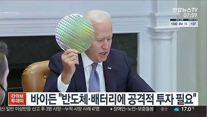 바이든 "반도체·배터리에 공격적 투자 필요"