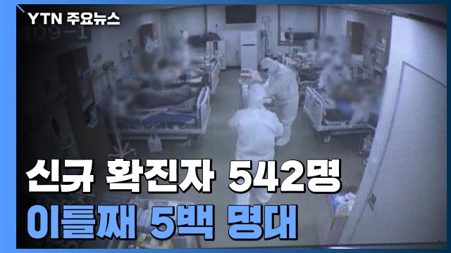코로나19 신규 확진자 542명...이틀째 5백 명대 / YTN