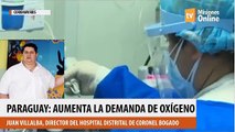 Hospitales saturados en Paraguay: el director del hospital de Coronel Bogado aseguró que aumenta severamente la demanda de oxígeno