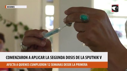 Comenzaron a aplicar la segunda dosis de la Sputnik V
