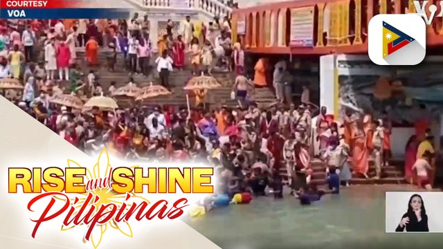 Libu-libong deboto, dumagsa sa Ganges River sa kabila ng paglobo ng bilang ng COVID-19 sa India