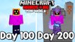 I Survived 200 Days Of Hardcore Minecraft, In A Void Only World.